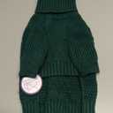 cyeollo Dog Sweater Pullover Turtleneck for Dogs, Classic Knitwear Fall Winter Cold Weather Dog Clothes Warm Pet Apparel Small Medium Large Dog Sweaters, Green S