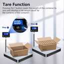 KUAIVO Shipping Scale, 440lb/0.35oz High Accurate Digital Postal Scale with Hold/Tare Function, Shipping Scale for Small Business, Packages, Luggage, Home Use, Battery & Charging Cable Include