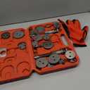 Orion Motor Tech 24pc Brake Caliper Compression Tool Set, Heavy Duty Brake Piston Compressor Tool and Wind Back Tool Kit for Brake Pad Replacement, Universal Disc Brake Caliper Tool Set with Blue Case