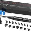 EZshoot Bore Sight Kit for .17 to 12GA Caliber Rifles Pistols Green or Red Laser Sight Boresighter with Big Button Switch