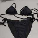 Women Two Piece Swimsuit Sexy Swimwear Halter String Triangle Bikini Sets Small
