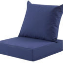 Outdoor Deep Seat Cushion Set, 24x24 Inch, Navy Blue, Set of 1