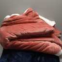 Bedsure GentleSoft Sherpa Fleece Throw Blanket for Couch, Non-Heated, Thick and Warm Throw for Girls and Women, Soft Fuzzy Plush Blanket for Winter, Dusty Rose, 50x60 Inches