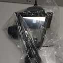 Outdoor Post Light, Waterproof Cast Aluminum Lamp Post Light Fixture, Post Lantern with Pier Mount Base, Matte Black,16.5in,Suitable for Garden, Yard, Driveway, etc