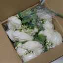 MARTINE MALL 4 Packs Peonies Artificial Flowers, White Artificial Peonies, Silk Peonies Flowers Fake Peonies Artificial Flowers Peonies Bouquet for Centerpiece Table Wedding Party Home Decor