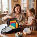 20 Sets Snack Containers, Snack Pack Containers with Lid, Double Compartment Condiment Container, Plastic Container for Sauce Salad Snacks Travel Take-out Food