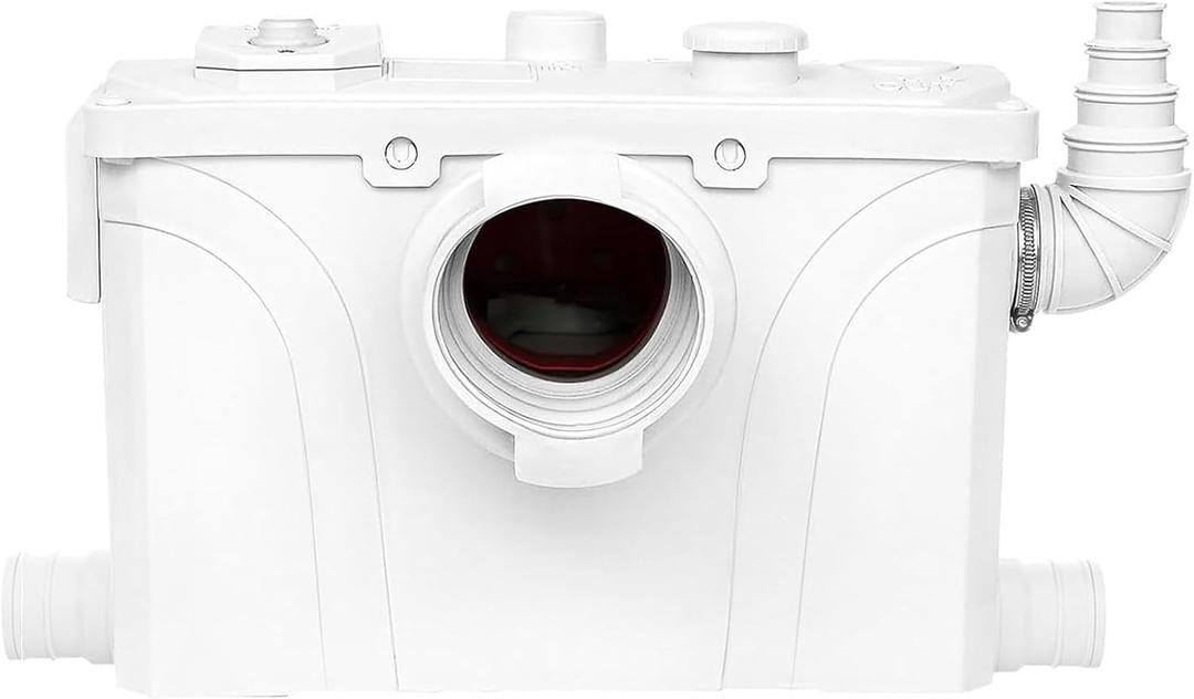 900W Macerator Pump Toilet Pump Upflush to 29.5FT 2200GPH Utility Sink Pump with 4 Water Inlets 1 Outlets Macerating Toilet System for Toilet Sink Shower Laundry Kitchen Basement