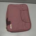 NISHEL Travel Toiletry Bag for women, Portable Hanging Organizer for Full-Sized Shampoo, Conditioner, Brushes Set, Makeup Accessories, Large Size, Rosewood-Pink