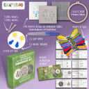 CRAFTILOO Embroidery Kits for Adults Hand Embroidery kit for Beginners with Stamped Embroidery Patterns Starter Embroidery Kit. Needlepoint kit Cross Stitch kit for Teens& Adults Cactus (Note To Self)