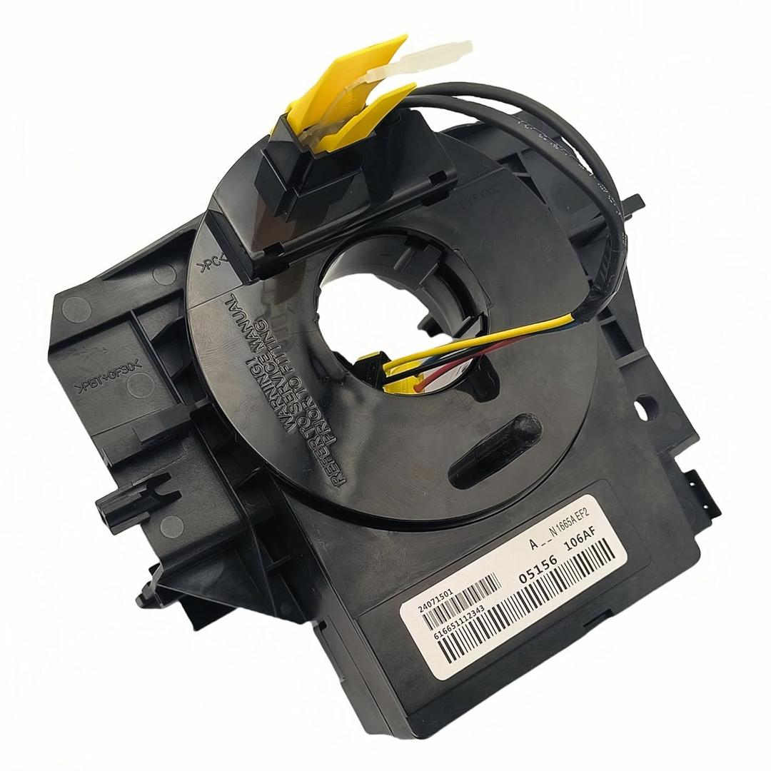 5156106AF Steering Sensor Assembly Clock Spring Fits 2007-2018 Wrangler JK, Grand Cherokee WK, Patriot MK/Compass MK; Replaces 5156106AG/AA/AB. (with an Angle Sensor)