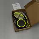 Fida Retractable Dog Leash, Reflective 16ft Heavy Duty Pet Walking Leash for Small/Medium Dog up to 26 lbs, Tangle Free. One-Hand Brake (Small, Neon Yellow)