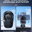 Wireless Magnetic Car Phone Holder Mount with Cooling Fan & RGB Lights, 15W Fast Charging Auto-Rotate Suction Cup Charger for iPhone 17/16/15/14/13 S25 Samsung, Car Dashboard/Windshield Mount