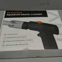 VIPASKA Electric Aquarium Gravel Cleaner Kit with High Pressure Strong Suction, 6-in-1 Multifunction Fish Tank Vacuum Cleaner and Water Changer for Aquarium, Gravel Vacuum with Sand Filter Tools (Solid Black)