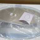 Hamilton Hills Large Oval Mirror 24x36 inch Polished Glass Frameless, Lightweight Mirror for Wall | 1" Beveled Rounded Bathroom Mirrors for Vanity | Oval Hanging Wall Mounted Mirror for Home Gym