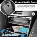 Autorder Center Console Organizer for 2016-2025 2026 Mazda MX-5 RF Miata Interior Accessories Glove Box Insert Tray Partition Panel with Built in Scratch Resistant Non Slip Silicone Pad