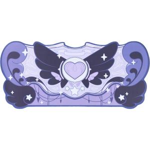 GeekShare Large Gaming Mouse Pad Dark Purple Non-Slip Rubber Back Mouse Pad Big Desk Mat for Keyboard and Mouse,Perfect for Gaming or Home Office Work - Star Wings Dark Version (Purple)