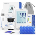 Glucoracy G-425-2 Blood Glucose Monitor Kit, 50 Test Strips and 50 Lancets, Blood Sugar Test Kit with Lancing Device, Diabetes Testing Kit No Coding,Glucose Meter for Home Use