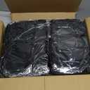 6-Pack Premium Black Spandex Tablecloths for 8ft Rectangle Tables, Stain & Wrinkle-Resistant, Washable Stretch Polyester Fitted Table Cover for Weddings, Banquets, Events, Parties