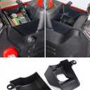 Savadicar RBR Wheel Well Storage Organizer for 2024+ Jeep Wrangler JL JLU 4XE - Set of 2 ABS Rear Trunk Side Trays to Maximize Storage Space, Interior Accessories, Black (Patent authorization)