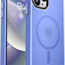 MOCCA Strong Magnetic for iPhone 14 Pro Max Case [Compatible with Magsafe] [10FT Military Grade Protective] Translucent Matte Slim Shockproof Case for iPhone 14 Pro Max 6.7" -Blue