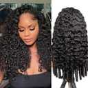 28 Inch Body Wave Full Frontal Black Wigs for Women 200% Density 12A Brazilian Hair Pre Plucked With Baby Hair