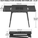 GRISUN 51'' Universal Folding Grill Cart with 3 Adjustable Heights