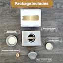 2 x CiLoN 4in1 Incense Holder, Frankincense Burner, Essential Oil Burner Aromatherapy Diffuser, Resin Burner, Esfand Burner with Tea Candle Warmer. Spiritual Gift for Yoga & Meditation Lovers. 304SS Gold