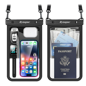 [Up to 10"] Large Waterproof Phone Pouch Bag - 2 Pack IPX8 Waterproof Phone Case for iPhone 17 16 15 Pro Max Galaxy S25 S24 Ultra, Touchscreen & Underwater Photography, Beach Cruise Travel Essentials