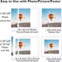 JCJMY 20x20 Picture Frame White with 16x16 Mat, Display Photo 16x16 with Mat or 20 x 20 Without Mat, Wall Hanging Large 20x20 Poster Frame with Shatter Resistant Plexiglass, White