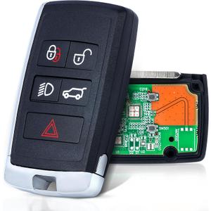 Smart Remote Key Fob Replacement 5 Buttons 315Mhz for Land Rover Discovery Range Rover Sport Evoque 2018 2019 2020 2021 2022 2023 FCC ID: KOBJXF18A, P/N: JK52-15K601-AF/AG/AA/CF/CG