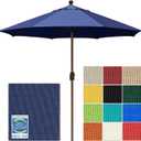 EliteShade USA 10-Year-Non-Fading 10Ft Market Patio Umbrella, UPF 50+ UV Protection Performance Sun Umbrella, Heavy Duty Commercial Grade Outdoor Table Umbrella with Crank & Tilt, Windproof Vented Top for Garden, Pool, Deck and Outdoor Playsets, Navy Blue