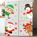 Whaline 20Pcs Merry Christmas Refrigerator Magnets Magnetic Stickers Santa Snowman Reindeer Elf Garage Door Magnet for Xmas Winter Kitchen Mailbox Metal Door Cabinets
