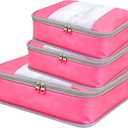 Packing Cubes for 24" Suitcase Travel Luggage Organizers - Travel Organizer Bags Luggage Clothes Accessories Storage Carry on Suitcase Packing Pouches Bag For Men Women Kids 1/2X1PACK+1/4X2PACK