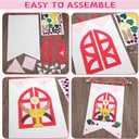 HunnmingRe First Communion Banner Kit for Girls and Boys, 12 x 18 Inches 1st Holy Communion Banner Kits Felt Catholic Gifts for Sunday School DIY Arts and Crafts(Stylish)