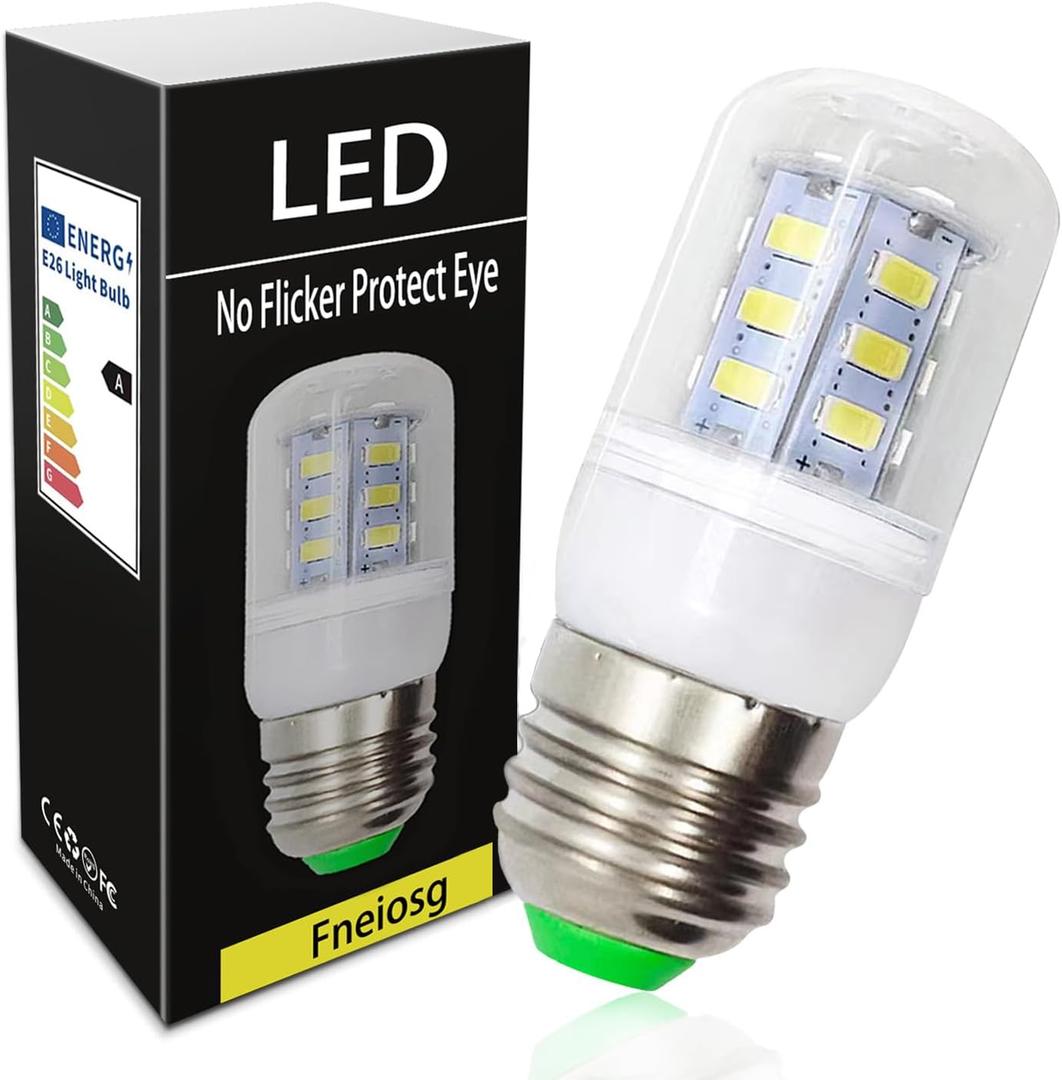 E26/E27 LED Refrigerator Light Bulb 3.5W, 40W Equivalent, Daylight White 6000K 500LM, Non-Dimmable Energy Saving ac 100 265v frigidaire Light Bulb Replacement,1-Pack