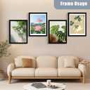 BESCRCL 18x24 Picture Frames Black Set of 6, Poster Frame Display Photo 16x20 or 18x24 without Mat, Wall Hanging Frame with Plexiglass
