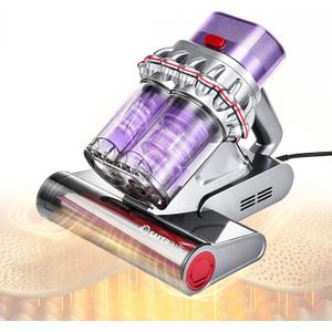 SakerPlus Powerful Bed Vacuum Cleaner, 350W Corded Mattress Vacuum with 2-Cup System,Smart Dust Sensor,Washable Dust Cup & Roller Brush, 16.4 ft Cord, for Mattress, Sofa