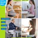 PT ENDORSED Donut Pillow for Tailbone Pain Relief - Hemorrhoid Pillow for Sitting, Orthopedic Donut Seat Cushion for Pressure Relief, Post Surgery, Postpartum Pregnancy, Lifting Cushions for Coccyx