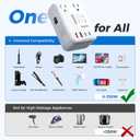 Upgraded 350W Voltage Converter US to Europe for Hair Straightener Shaver Toothbrush CPAP Camera Cell Phone - 220V to 110V Converter for European Travel, Power Converter Adapter Combo with PD Chargers
