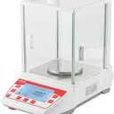 UXILAII SCIENTIFIC Analytical Balance 1000g x 0.001g GN mg Unit Precision Lab Scale 0.0001g Digital Analytical Scale RS232 Interface Laboratory Electronic Balance LCD Display with Glass Windshield