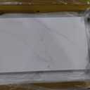 Teraves Reversible L Shaped Desk White - 66.1" Corner Gaming Computer Desk, Office Workstation Modern Home Study Writing Table, Marble Gold