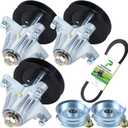 POSEAGLE 3 Pack Pre-Greased 918-06980 Spindle Assembly with 756-05034A Idler Pulley 954-04077A Belt 5/8x134 for Cub Cadet XT1 50 XT1 GT50 Craftsman G8200 G8300 Troy Bilt Super Bronco 50 Lawn Tractors