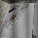 Sunhoo Bread Box for Kitchen Countertop Wooden Bread Storage Container Bin 2 Layer Breadbox Holder Large Capacity Keeper Vintage Farmhouse Food Organizer Pantry Shelf Acrylic WindowWood color (Yellow)