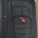 Carry On Luggage 22x14x9 Airline Approved, 22-Inch Suitcases with Spinner Wheels, Softside Carry-on Luggage with TSA Lock for Men Women Business Trip, Lightweight Large Capacity Luggage for Travel (Black)