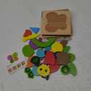 Bekayshad Wooden Puzzles Toddler Toys Gifts for 1 2 3 Year Old Boys Girls, Animal Jigsaw Puzzles Montessori Toys, Learning Educational Christmas Birthday Gifts for Girls Boys Ages 1-3 (6pcs)