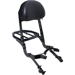JMCHstore Backrest Cargo Rack for Coleman CT200UEX Mini bike 196cc, Adjustable Sissy Bar for Axis M200 Viper Hisun 200-3 200cc Trail bike Cushion Luggage parts