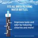 Brita Stainless Steel Premium Filtering Water Bottle, BPA-Free, Reusable, Insulated, Replaces 300 Plastic Water Bottles, Filter Lasts 2 Months or 40 Gallons, Includes 1 Filter, Rose - 20 oz