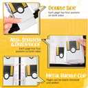 Card Binder 4 Pocket, Trading Card Holder Fits 400 Cards With 50 Removable Sleeves, Portable Collection Card Ablum, Game Card Case book With Zipper for Gift - Black