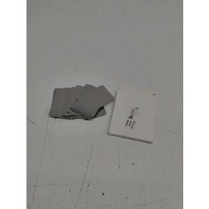 30 Pieces 304 Stainless Steel Metal Business Cards Blank Steel Laser Engraving Stainless Cards for House Office Customer DIY Gift Plate, 86 x 54 mm(0.5 mm Thickness)