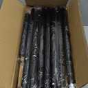 Rustproof Corner Shower Caddy Freestanding Tension Pole, 4 Large Baskets for Bathtub Shampoo Storage Organizer Bathroom Height Adjustable Shelves from 23.6 to 114.5 Inch with Towel Bar (Black)